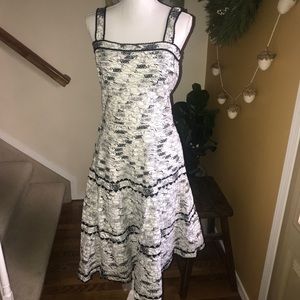 Anthropologie Elevenses Black & white dress 10